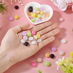 55Pcs 11 Colors Silicone Beads&nbsp;SIL-TA0003-15