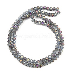 Electroplate Transparent Glass Beads Strands&nbsp;EGLA-A034-T4mm-G05