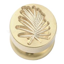 Golden Tone Round Wax Seal Brass Stamp Heads&nbsp;LS-AJEW-M040-01G-O
