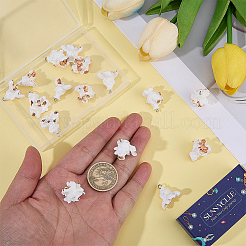 20Pcs Opaque Resin Popcorn Pendants&nbsp;RESI-SC0006-90