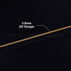 丸銅線  ワイヤーラップジュエリー作り用  アンティークブロンズ  20ゲージ  0.8mm  約98.42フィート（30m）/ロール&nbsp;CWIR-BC0006-02B-AB