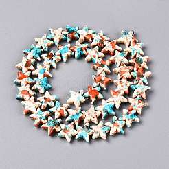 Spray Painted Synthetic Turquoise Beads Strands&nbsp;UNKW-T001-11I