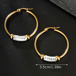 Fashionable and Elegant 201 Stainless Steel Hoop Earrings&nbsp;WO5064