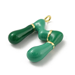 Brass Enamel Pendants&nbsp;KK-E093-03G-M