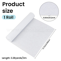 長方形のフェルト生地ロール  DIY工芸品  ホワイト  400x1mm  3 m /ロール&nbsp;DIY-CY0003-96A