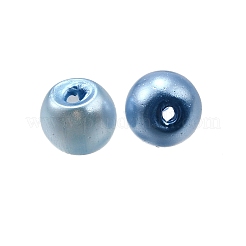 Baking Paint Pearlized Glass Pearl Round Beads&nbsp;HY-XCP0001-25A