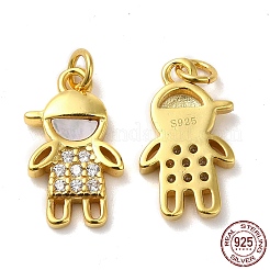 925 Sterling Silver Micro Pave Cubic Zirconia Charms&nbsp;STER-I010-39G