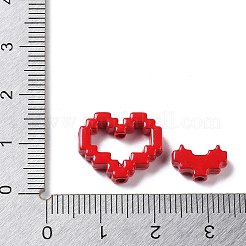 2Pcs Spray Painted Alloy Beads&nbsp;PALLOY-H134-58