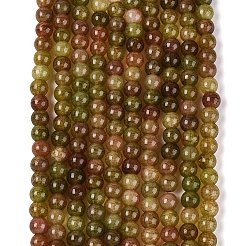 Ombre Effect Dyed Crackle Glass Beads Strands&nbsp;GLAA-Q106-01A-B01