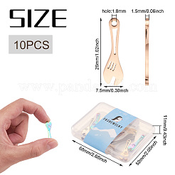 10Pcs 5 Colors 304 Stainless Steel Pendants&nbsp;FIND-BY0001-05