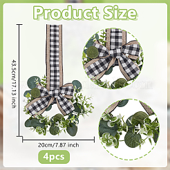 4Pcs Artificial Leaf Door Pendant Decoration&nbsp;HJEW-OC00325
