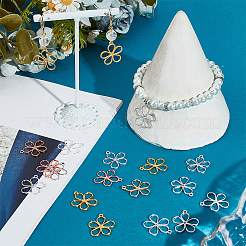 100Pcs 5 Colors Tibetan Style Alloy Pendants&nbsp;FIND-SC0009-47