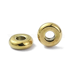 201ステンレスビーズ  ロンデル  ゴールドカラー  4x1.5mm  穴：1.4mm&nbsp;STAS-H191-02G-02