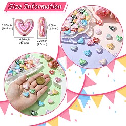 50Pcs Opaque Arylic Beads&nbsp;OACR-CJ0001-87