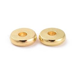 真鍮製スペーサービーズ  カドミウムフリー＆鉛フリー  ディスク  ゴールドカラー  6x1.5mm  穴：1.8mm&nbsp;KK-E357-6mm-G