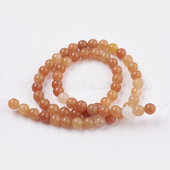 Natural Red Aventurine Beads Strands&nbsp;GSR6mmC023