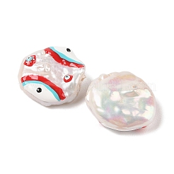 Natural Keshi Pearl Enamel Beads&nbsp;PEAR-G014-04C