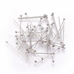 Tarnish Resistant 304 Stainless Steel Ball Head Pins&nbsp;STAS-E452-01P-F