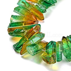 Natural Dyed Quartz Beads Strands&nbsp;G-G791-14O