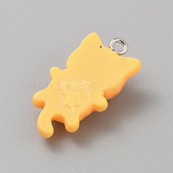 Opaque Resin Cat Pendants&nbsp;X1-CRES-TAC0010-07C