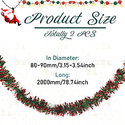PET Shiny Tinsel Hanging Garland&nbsp;AJEW-TADJ0001-05