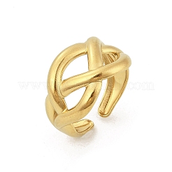 304 Stainless Steel Cuff Rings for Women&nbsp;RJEW-G338-25G