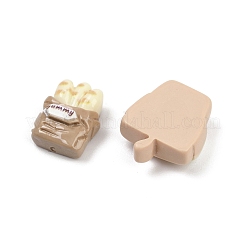 オペーク樹脂カボション  混合色  混合図形  9.5~18.5x9~16x4~7mm&nbsp;RESI-K043-03