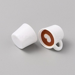 ミニ樹脂製模造コーヒーカップ  ドールハウスの装飾用  チョコレート  14x23x18mm&nbsp;DIY-CJC0002-015D