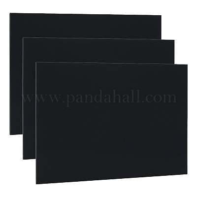 プラスチックシート  長方形  ブラック  30.6x20.4x0.3cm&nbsp;FIND-WH0199-401A-01-1