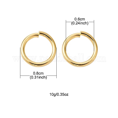 Brass Open Jump Rings&nbsp;KK-FS0001-23B-1