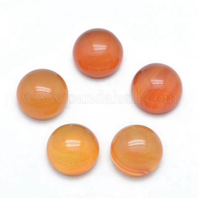 Natural Carnelian Cabochons&nbsp;G-P393-R41-10mm-1