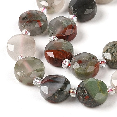 Natural Bloodstone Bead Strands&nbsp;G-C116-A06-01-1