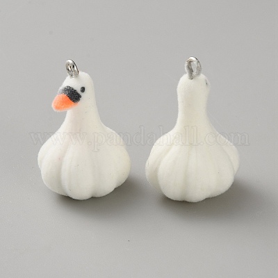 Flocking Resin Pendants&nbsp;RESI-TAC0002-82B-1