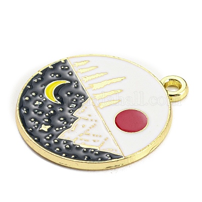 Alloy Enamel Pendants&nbsp;ENAM-M217-03D-G-1
