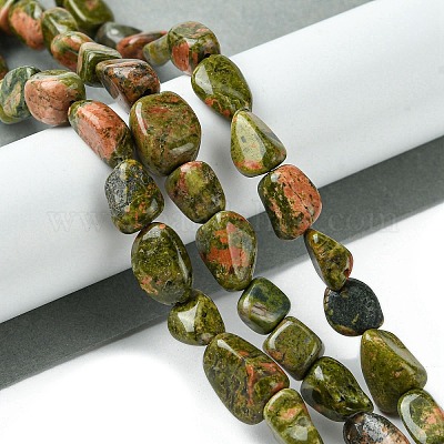 Natural Unakite Beads Strands&nbsp;G-G117-B03-01-1