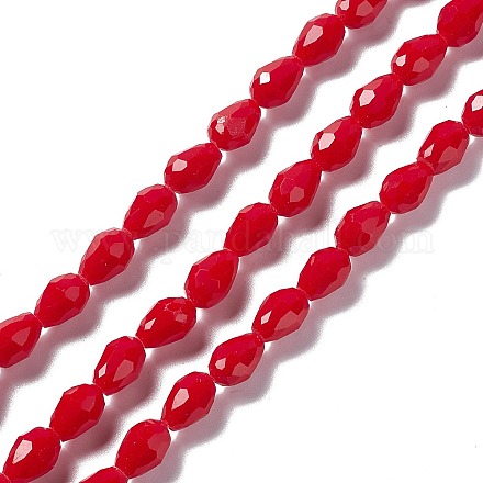 Faceted Glass Beads Strands GLAA-E037-02D-1