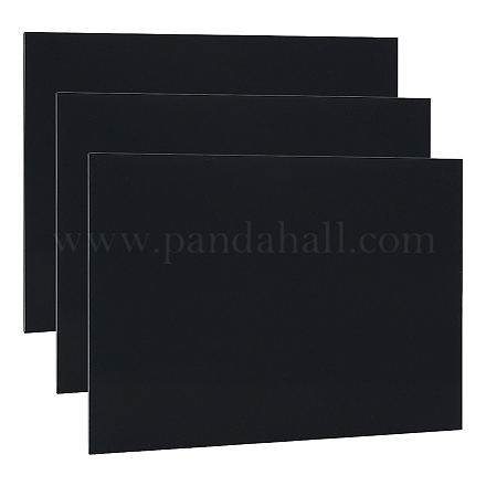 プラスチックシート  長方形  ブラック  30.6x20.4x0.3cm&nbsp;FIND-WH0199-401A-01-1