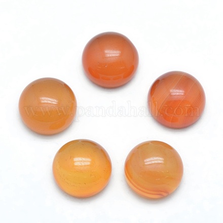 Natural Carnelian Cabochons&nbsp;G-P393-R41-10mm-1