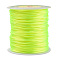Nylon Satin Rattail Cord, for Bracelet Jewelry Making Chinese Knot Macrame Craft, Green Yellow, 1.0mm, about 76.55 yards(70m)/roll