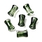 Transparent Acrylic Beads Gradient Effect, Bamboo Joint, Dark Green, 12.5x7.5mm, Hole: 1.8mm, 1020pcs/500g