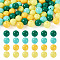 Opaque Acrylic Beads, Round, Dark Green, 11.5~12mm, Hole: 1.8mm