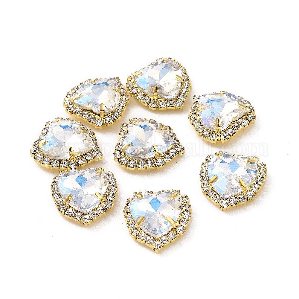 Wholesale Heart Sew on Rhinestone - Pandahall.com