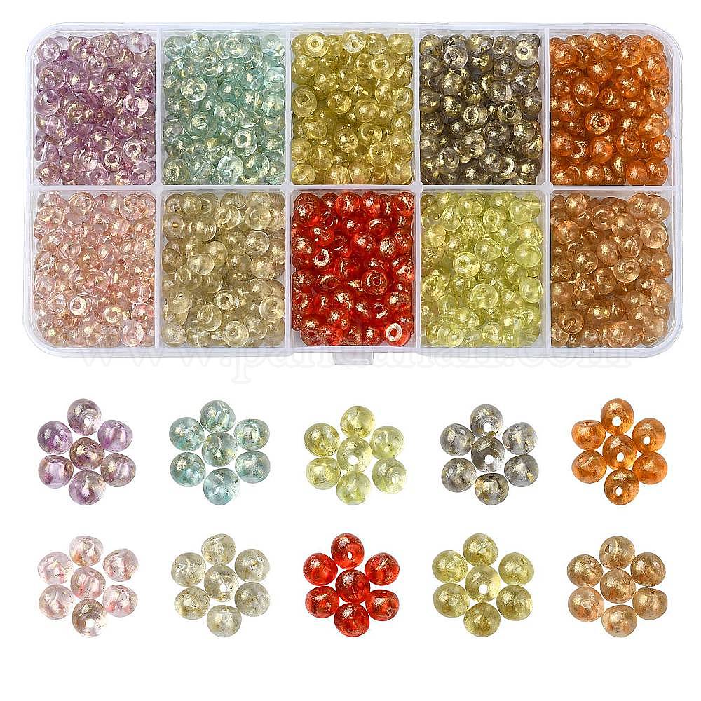 Wholesale 50G 10 Colors Transparent Acrylic Beads - Pandahall.com