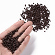 焼付塗装ガラスシードビーズ  ココナッツブラウン  8/0  3mm  穴：1mm  約10000個/袋&nbsp;SEED-S002-K18-4