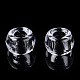 透明プラスチックビーズ  バレル  透明  9x6mm  穴：3.8mm&nbsp;X-KY-T025-01-E09-2