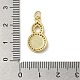 Brass Micro Pave Cubic Zirconia Pendants&nbsp;KK-Q808-26G-3