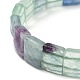 Natural Fluorite Gemstone Stretch Bracelets&nbsp;BJEW-F406-B06-6
