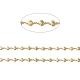 Rack Plating Brass Oval & Shell Link Chains&nbsp;CHC-I040-13G-2