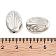 CCBプラスチックビーズ  オーバル  プラチナ  17x12x6mm  穴：1.6mm  約769個/500g&nbsp;CCB-S164-19P-3