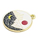 Alloy Enamel Pendants&nbsp;ENAM-M217-03D-G-2